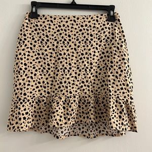 Proncess polly cheetah print skirt
